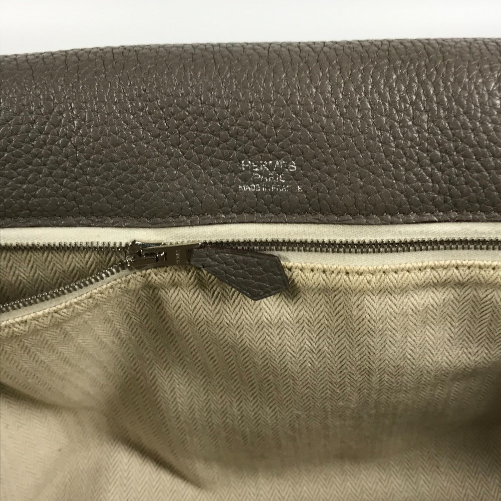 HERMES Shoulder Bag Taurillon Clemence gray Crossbody bag Sac Alfred 35 mens Used