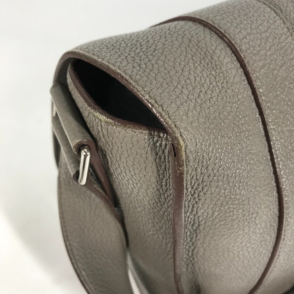 HERMES Shoulder Bag Taurillon Clemence gray Crossbody bag Sac Alfred 35 mens Used