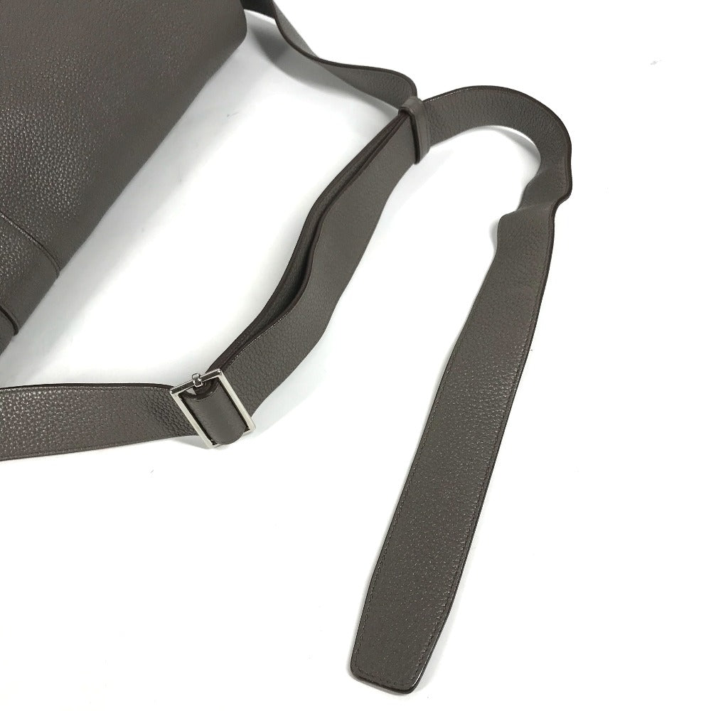 HERMES Shoulder Bag Taurillon Clemence gray Crossbody bag Sac Alfred 35 mens Used