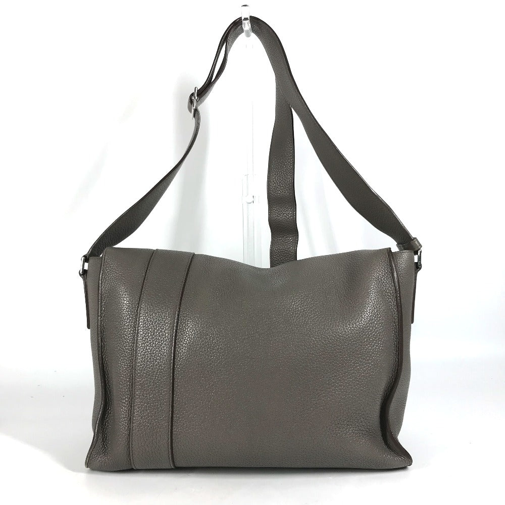 HERMES Shoulder Bag Taurillon Clemence gray Crossbody bag Sac Alfred 35 mens Used