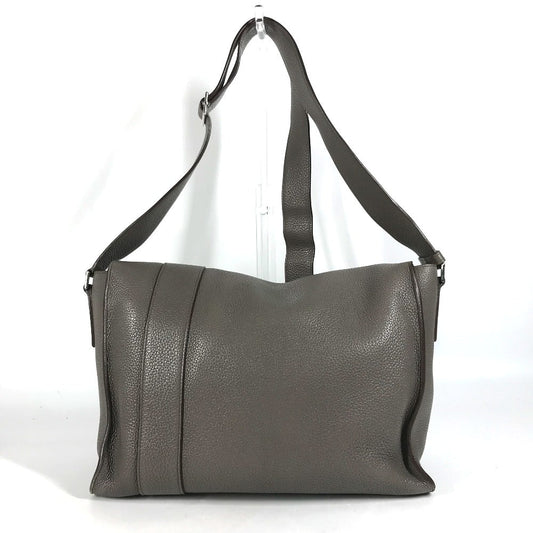 HERMES Shoulder Bag Taurillon Clemence gray Crossbody bag Sac Alfred 35 mens Used