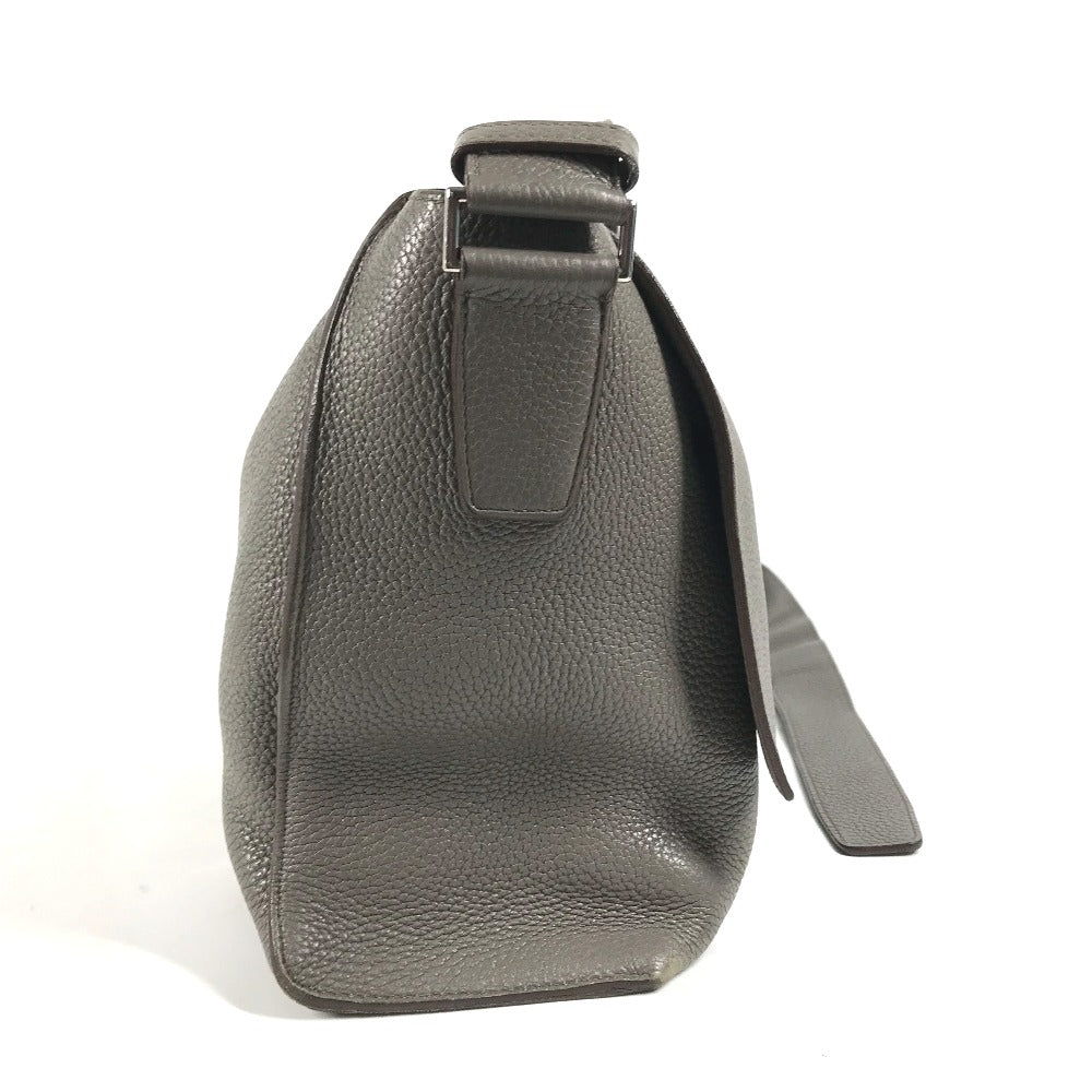 HERMES Shoulder Bag Taurillon Clemence gray Crossbody bag Sac Alfred 35 mens Used