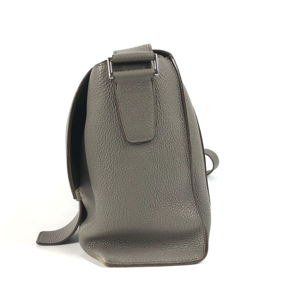 HERMES Shoulder Bag Taurillon Clemence gray Crossbody bag Sac Alfred 35 mens Used