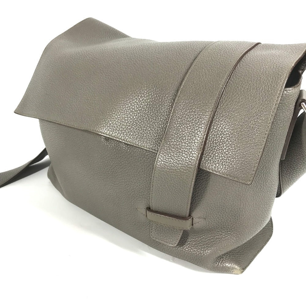 HERMES Shoulder Bag Taurillon Clemence gray Crossbody bag Sac Alfred 35 mens Used