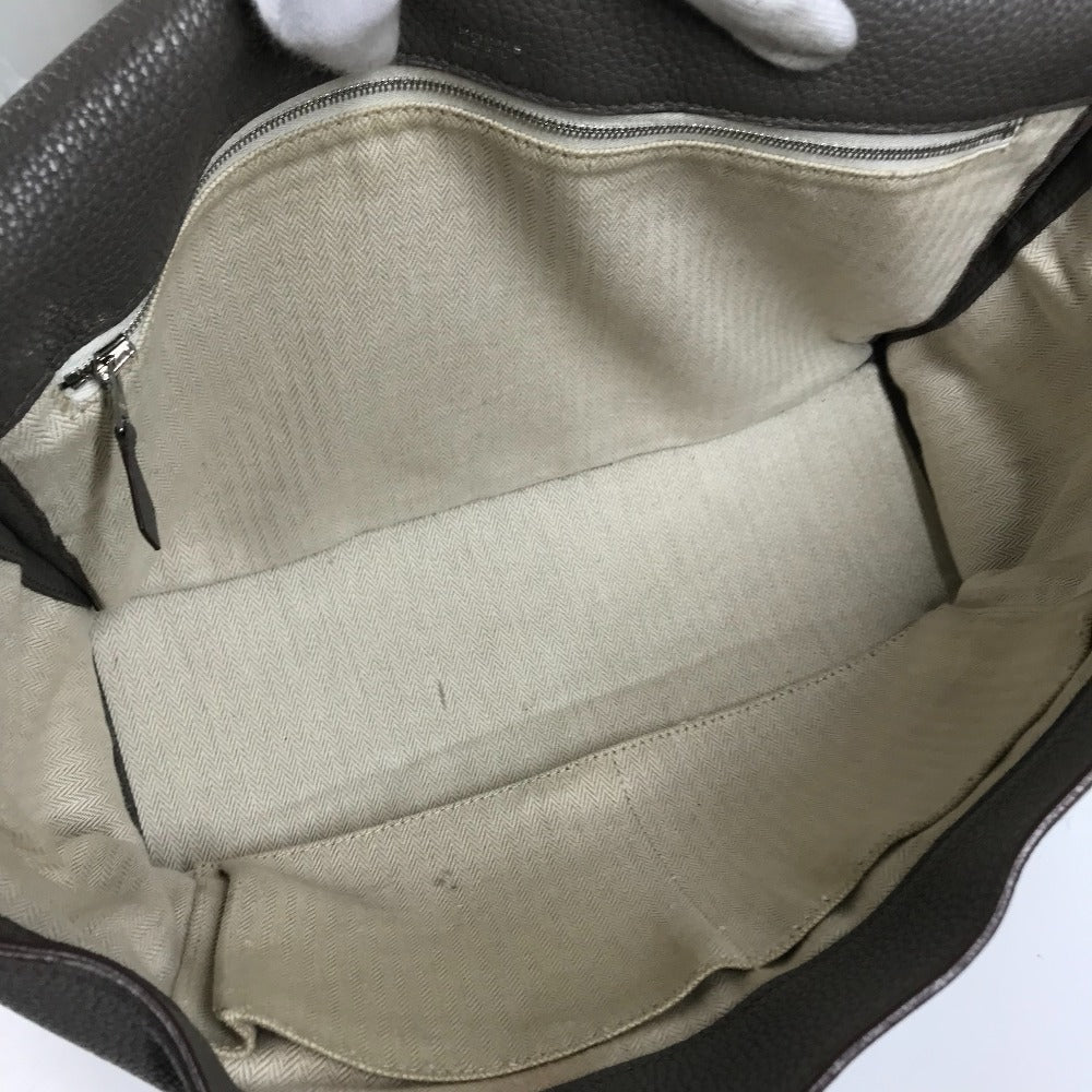 HERMES Shoulder Bag Taurillon Clemence gray Crossbody bag Sac Alfred 35 mens Used