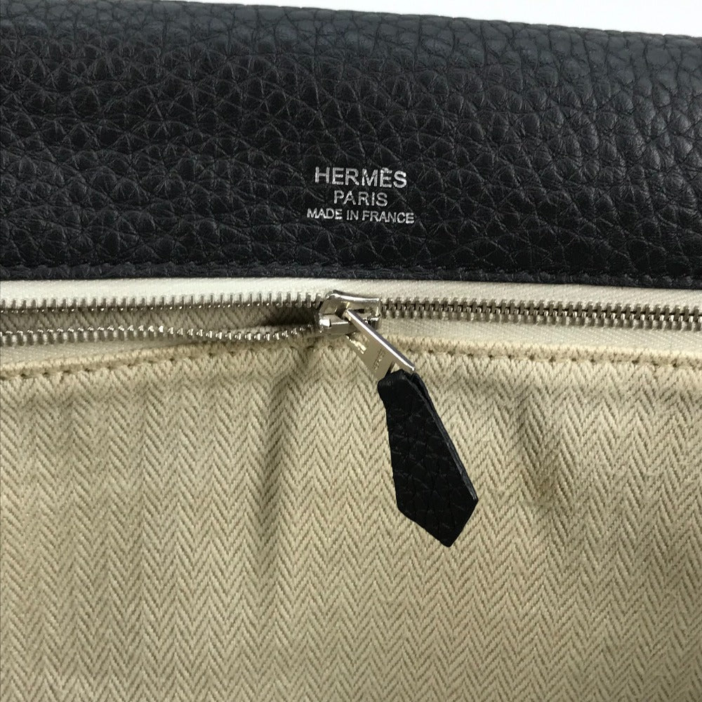 HERMES Shoulder Bag Taurillon Clemence black Crossbody bag Sac Alfred 35 mens Used