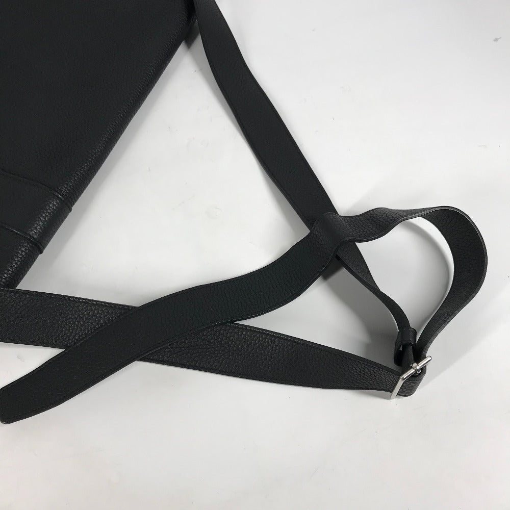 HERMES Shoulder Bag Taurillon Clemence black Crossbody bag Sac Alfred 35 mens Used