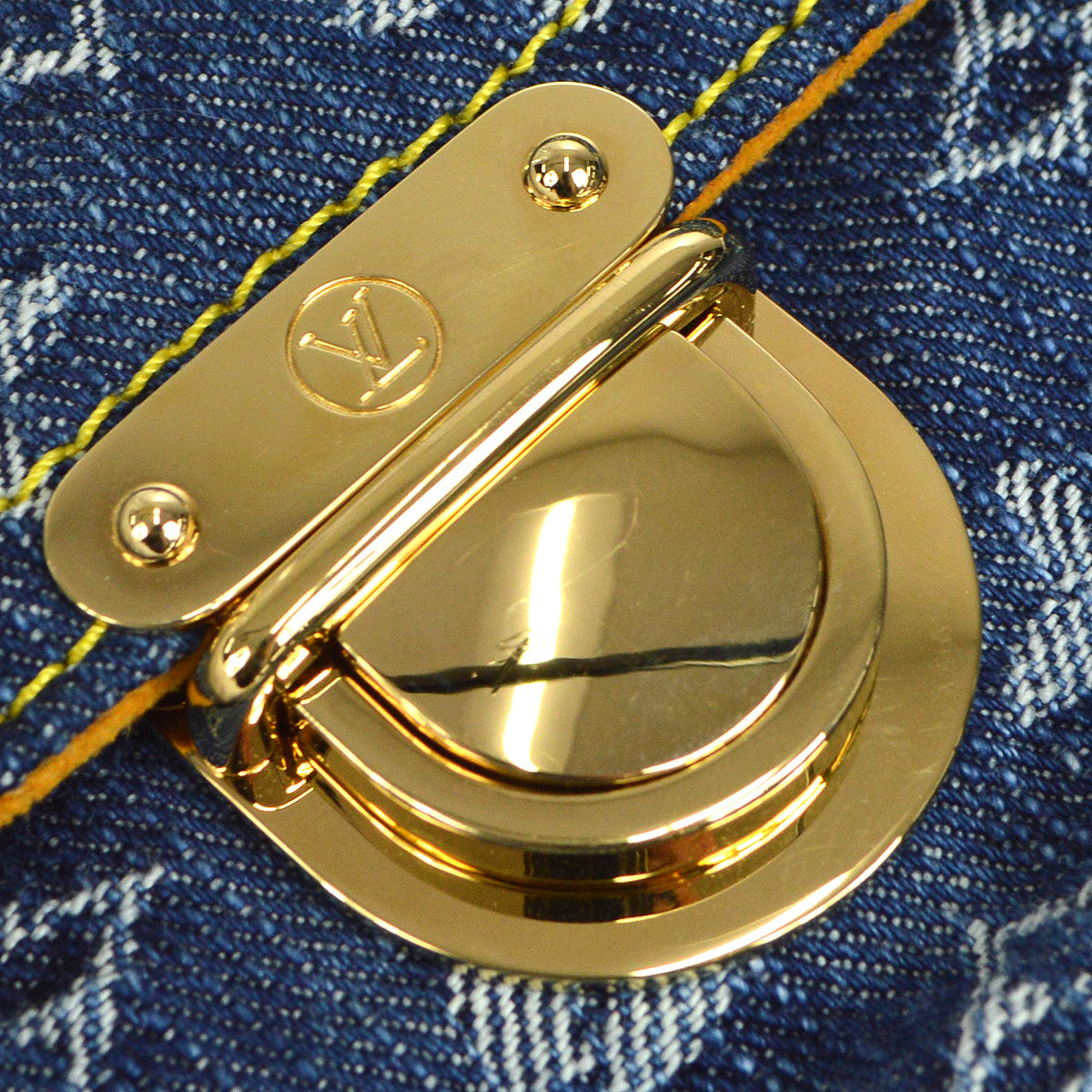 LOUIS VUITTON 2006 POCHETTE PRATT MONOGRAM DENIM M95007
