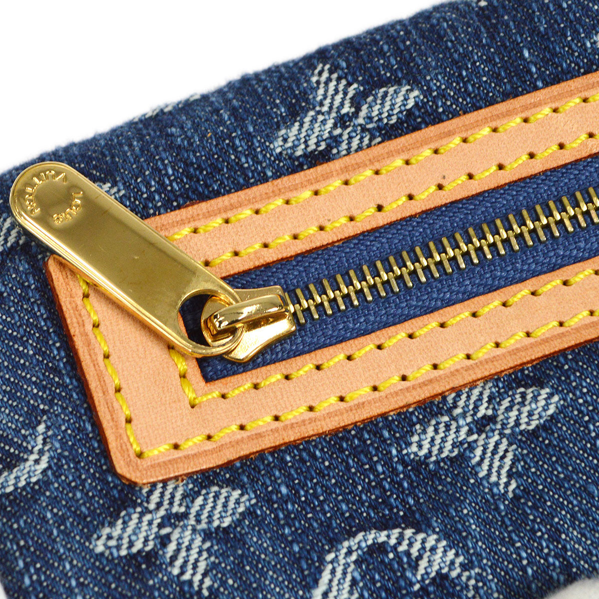 LOUIS VUITTON 2006 POCHETTE PRATT MONOGRAM DENIM M95007