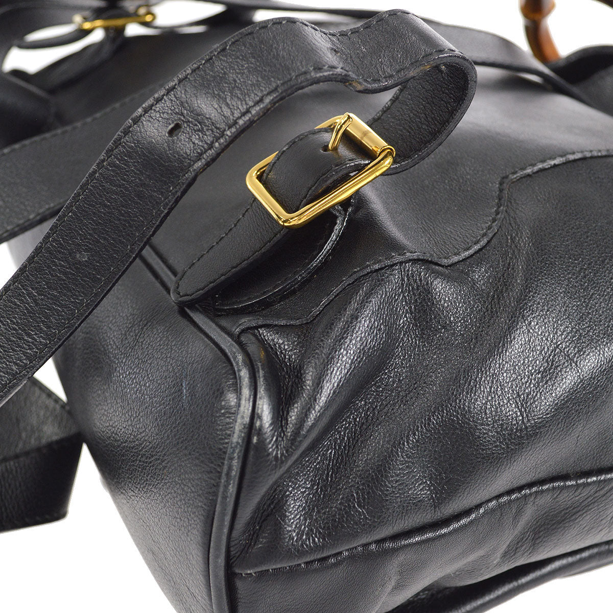 GUCCI Bamboo Backpack Black 26801