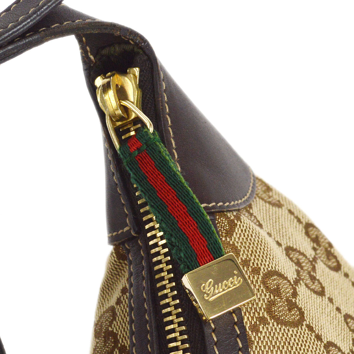 GUCCI GG Sherry Line Handbag Beige 27340