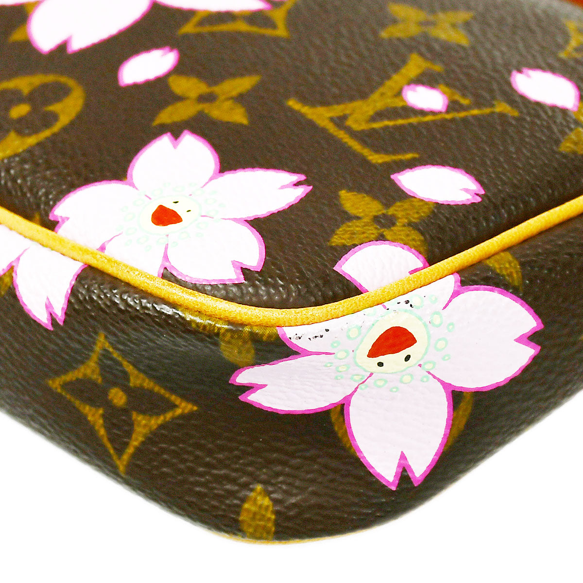 LOUIS VUITTON 2003 POCHETTE ACCESSOIRES 2WAY CHERRY BLOSSOM M92006