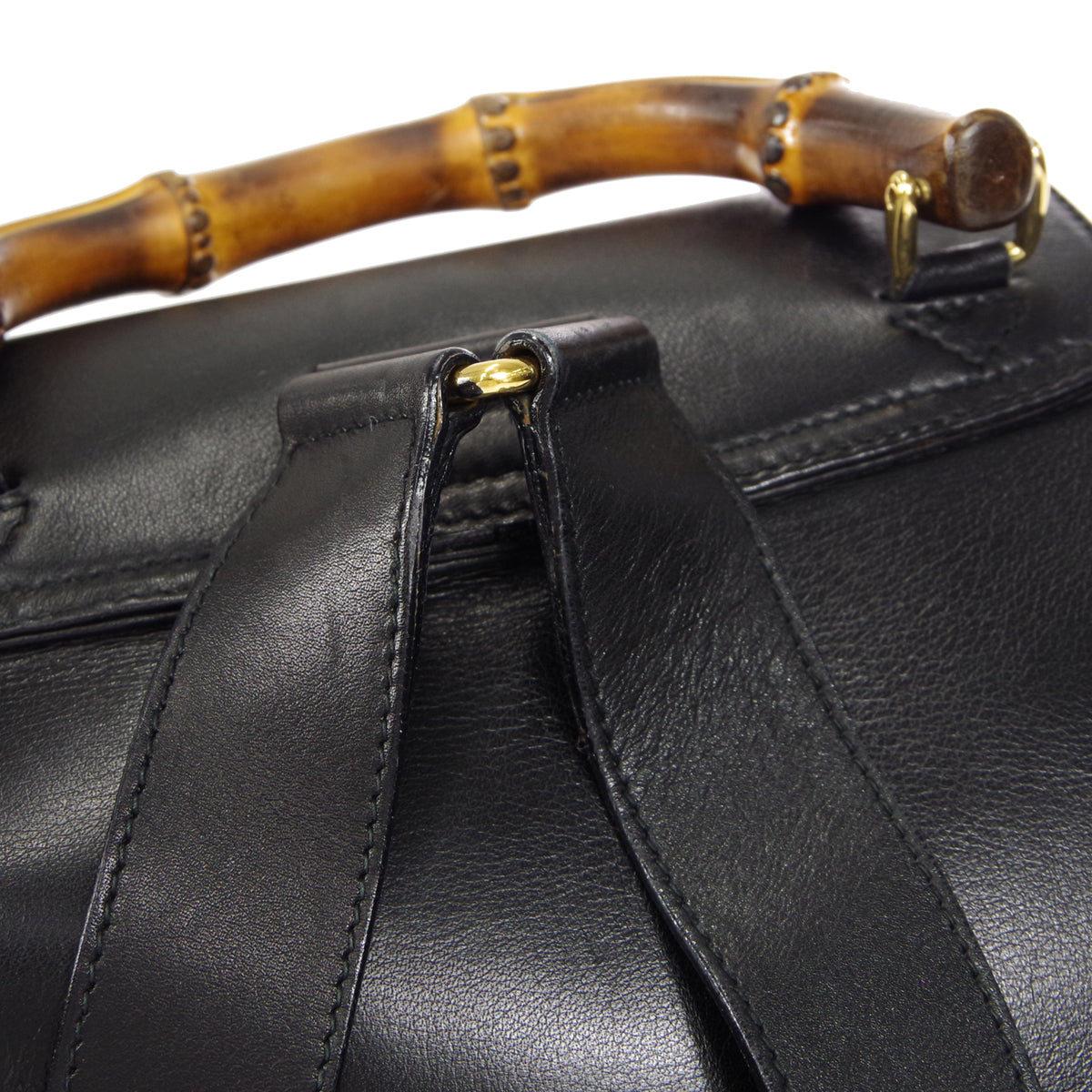 Gucci Bamboo Backpack Black 58083