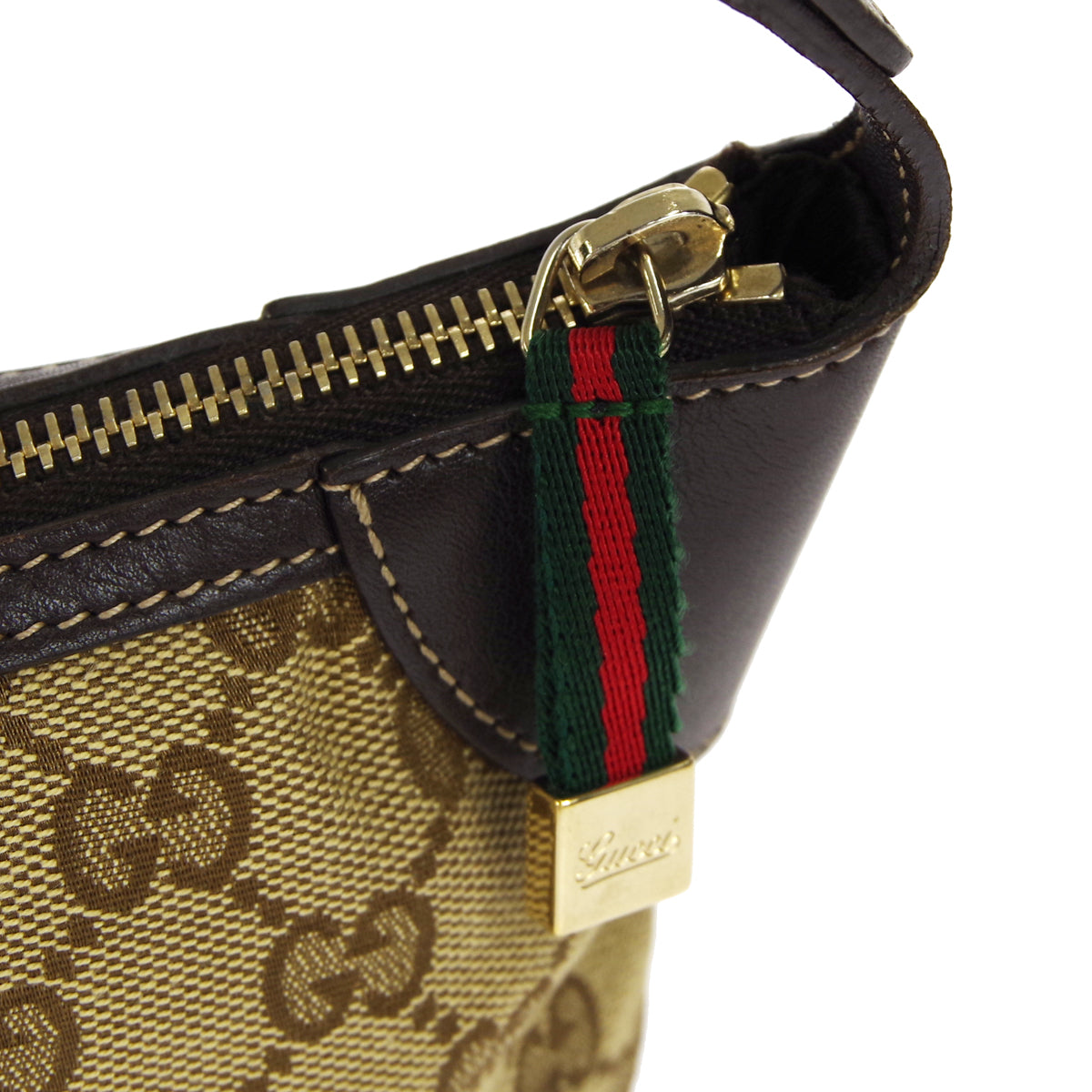 Gucci GG Sherry Line Handbag Brown 58110