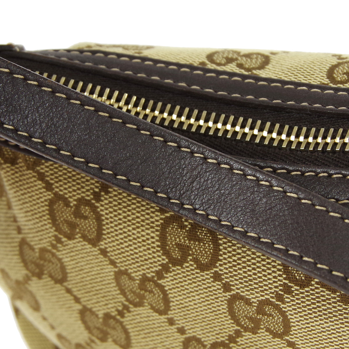 Gucci GG Sherry Line Handbag Brown 58110