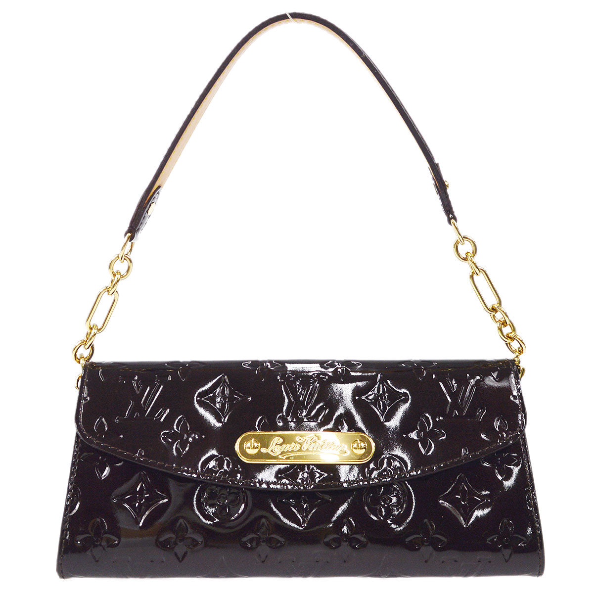Louis Vuitton 2008 SUNSET BlueBIRD HANDBag VERNIS AMARANTE