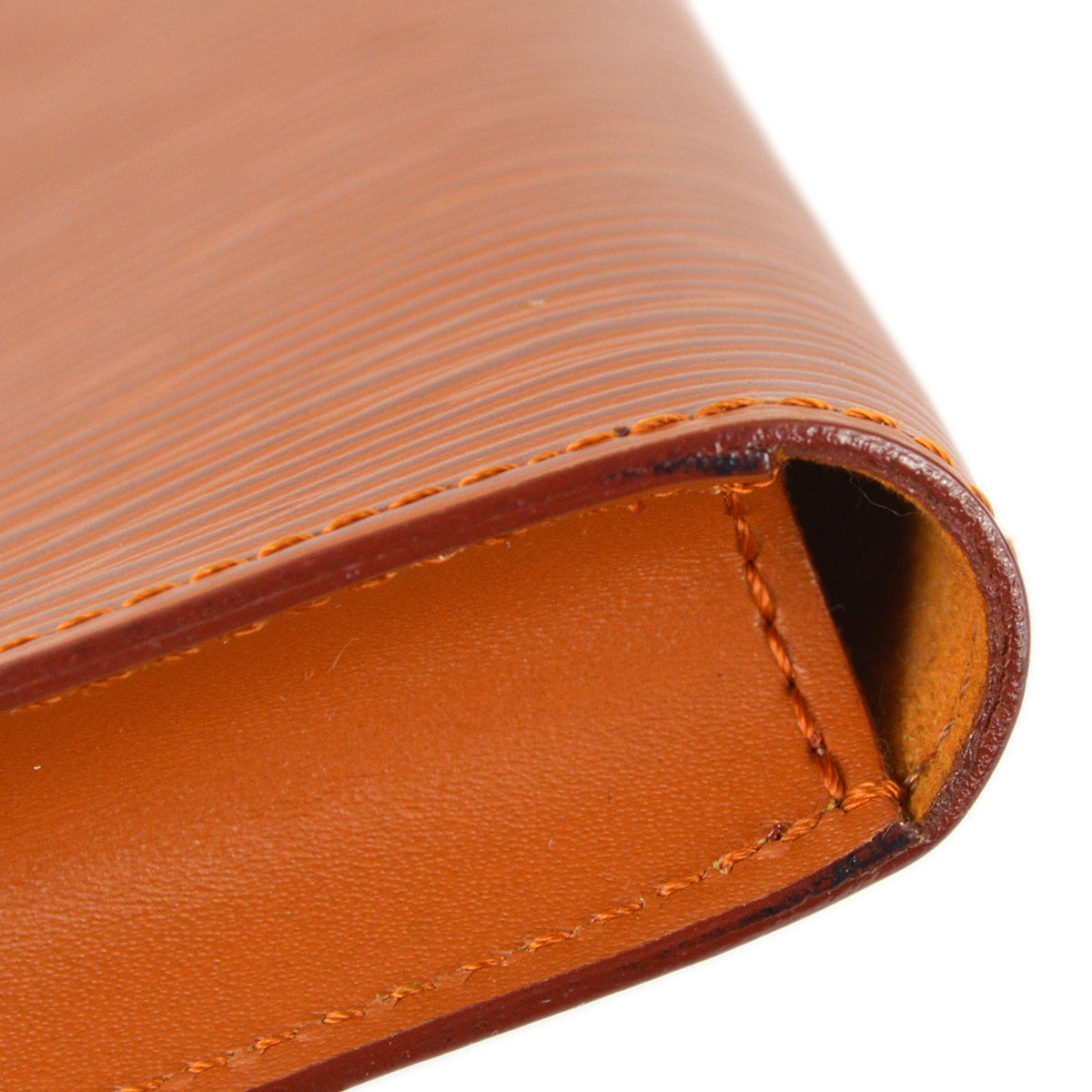 Louis Vuitton Brown Epi Glasses Case Pouch Small Good