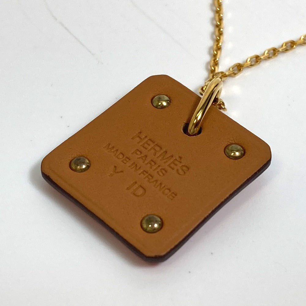 HERMES Necklace metal Red As de Coeur As de Coeur Women Used