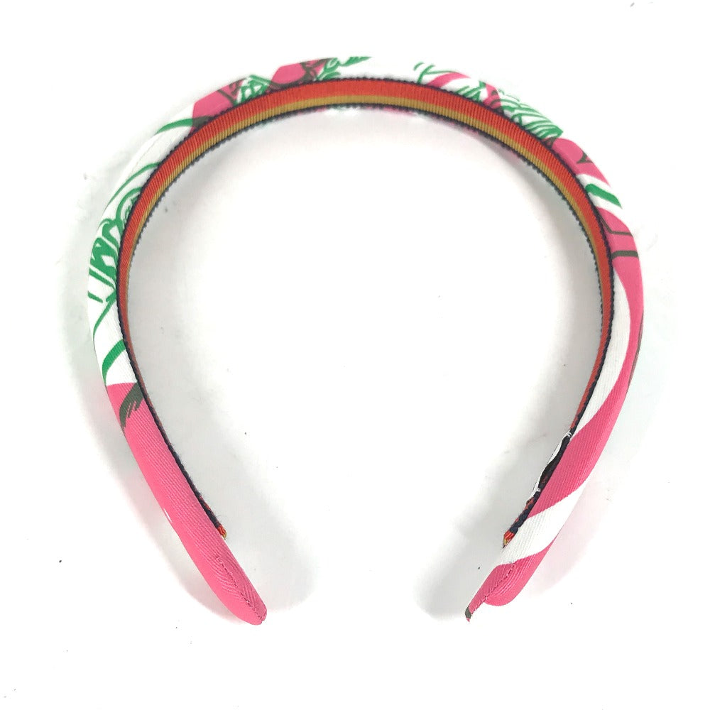 HERMES hair accessory silk pink Elsa Women Used
