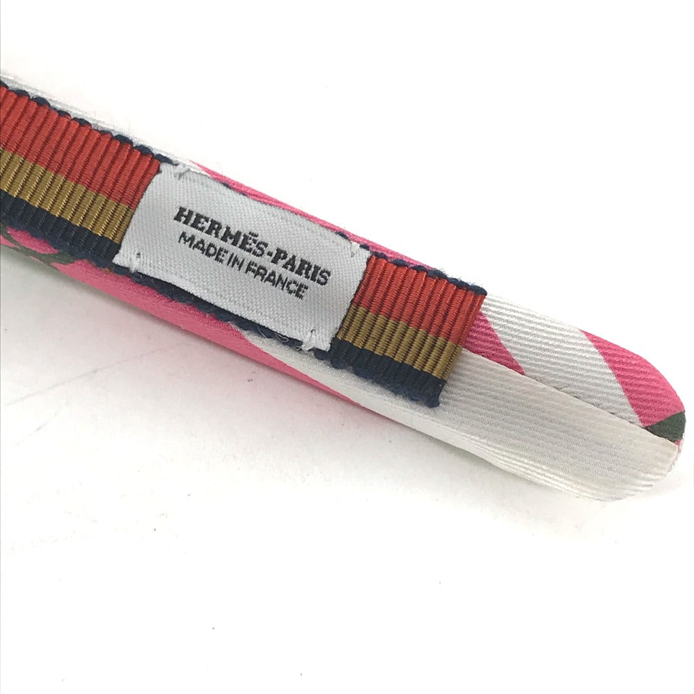 HERMES hair accessory silk pink Elsa Women Used