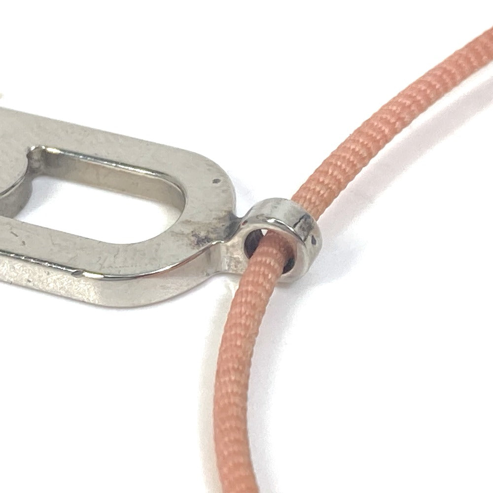 HERMES Necklace metal Pink x Silver Accessories Mailon Women Used