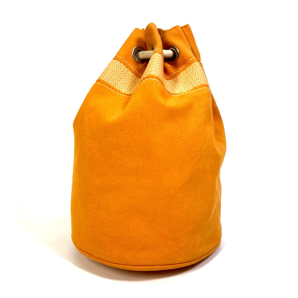HERMES Shoulder Bag cotton Orange Shoulder Sac Marine Receive MM Women Used