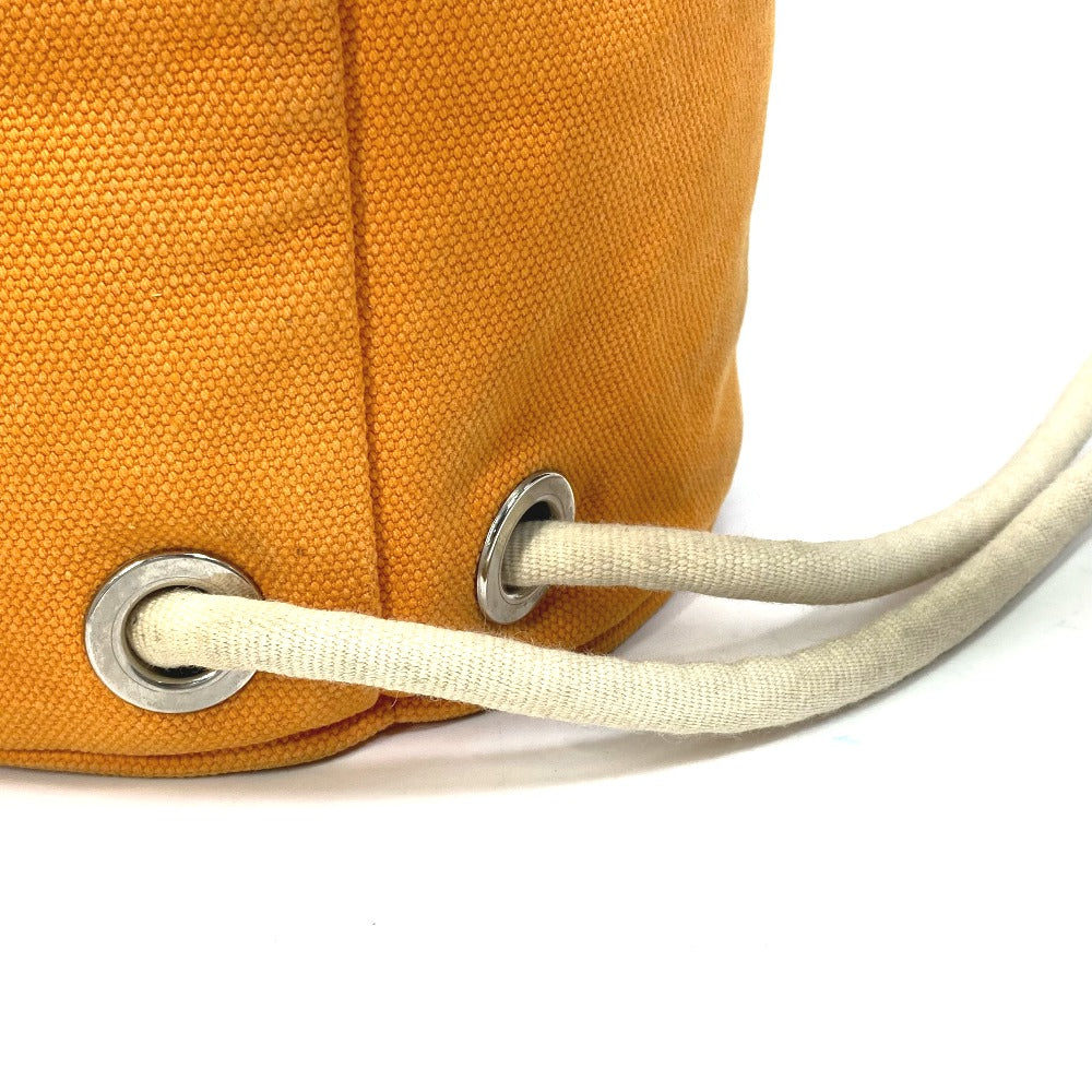 HERMES Shoulder Bag cotton Orange Shoulder Sac Marine Receive MM Women Used