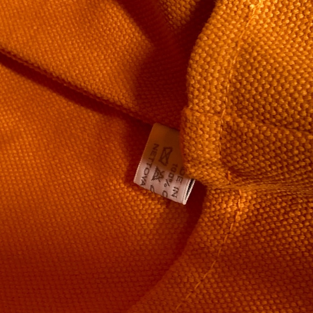 HERMES Shoulder Bag canvas Orange Beach bag Sac Marine Receive MM Women Used