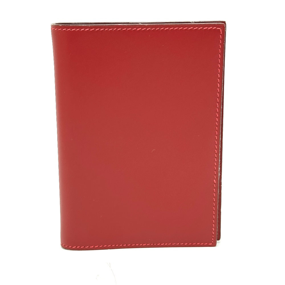 HERMES Notebook cover leather Red Agenda PM personal organizer