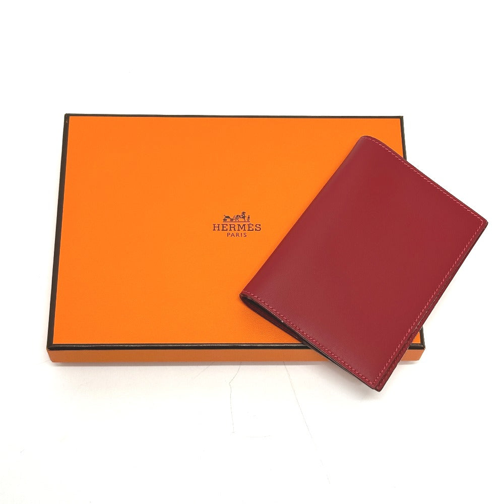 HERMES Notebook cover leather Red Agenda PM personal organizer