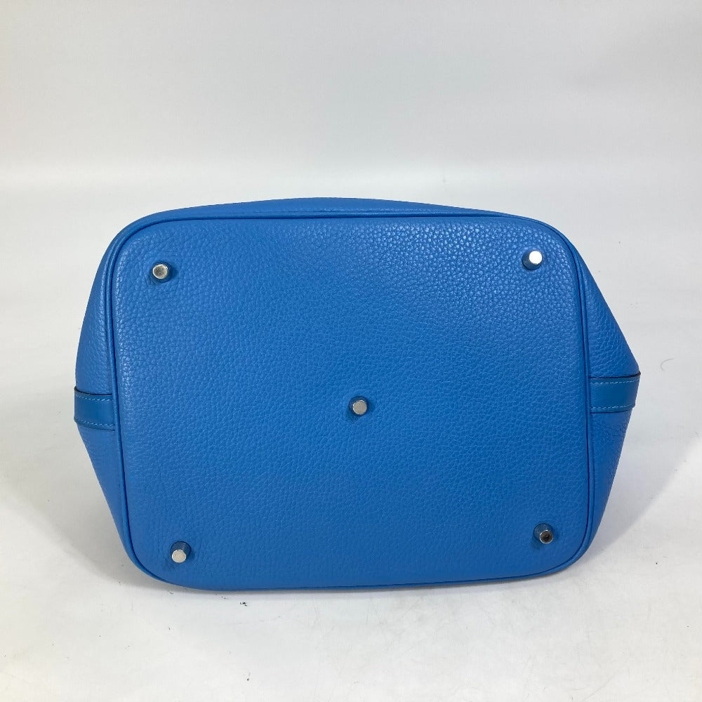 HERMES Handbag Taurillon Clemence blue Picotane Lock Touch GM Women Used
