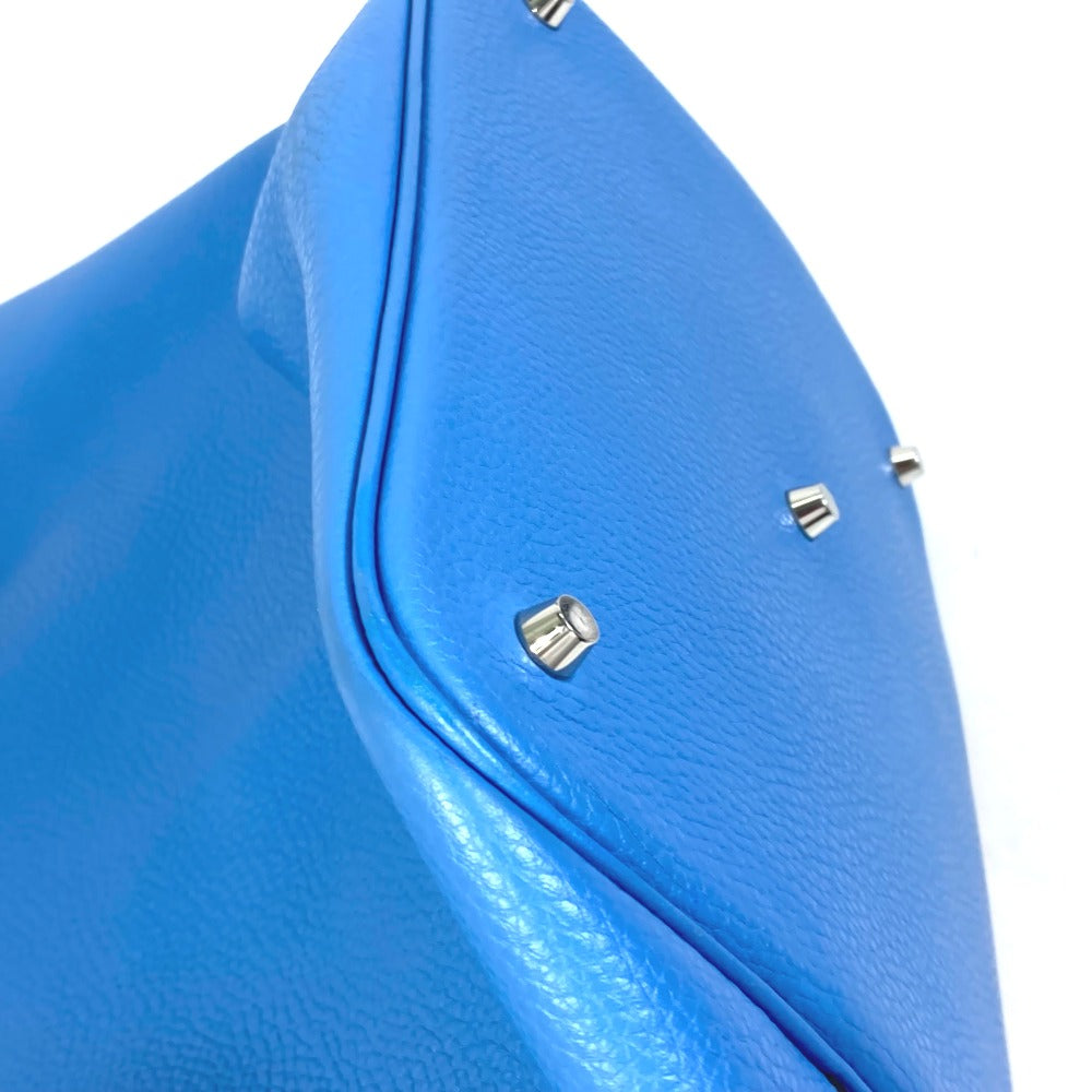 HERMES Handbag Taurillon Clemence blue Picotane Lock Touch GM Women Used