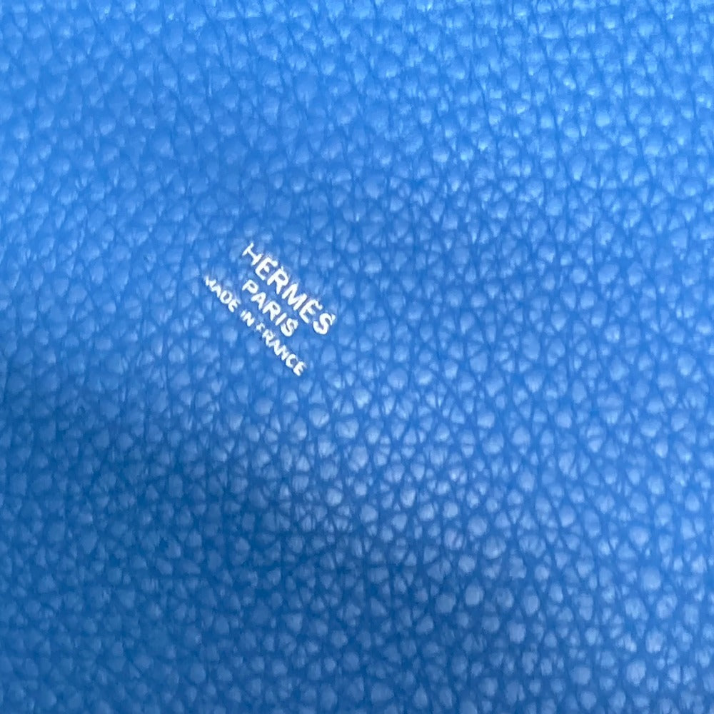 HERMES Handbag Taurillon Clemence blue Picotane Lock Touch GM Women Used