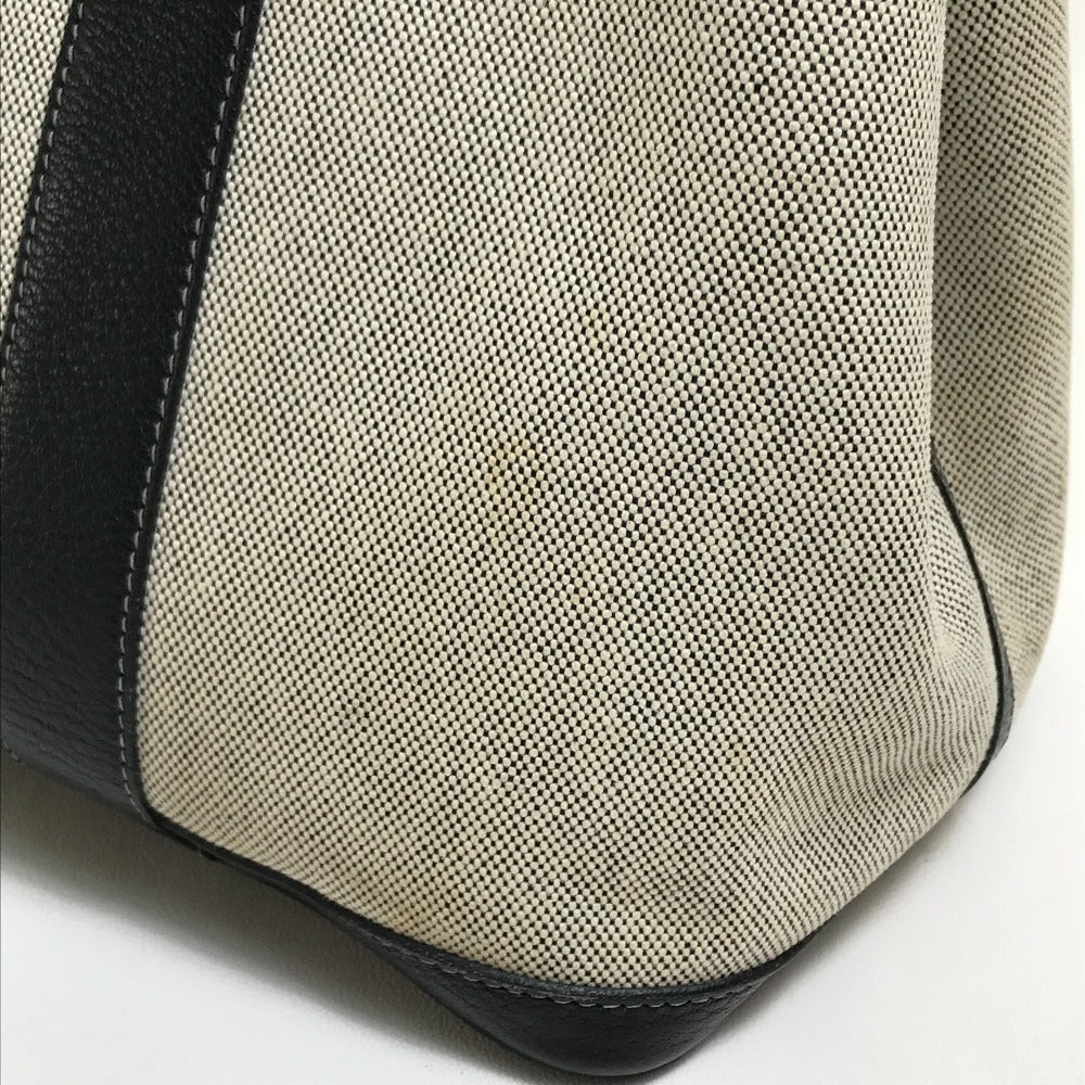 HERMES Tote Bag Toilet ash / buffle skipper Black x Natural Garden party PM Women Used