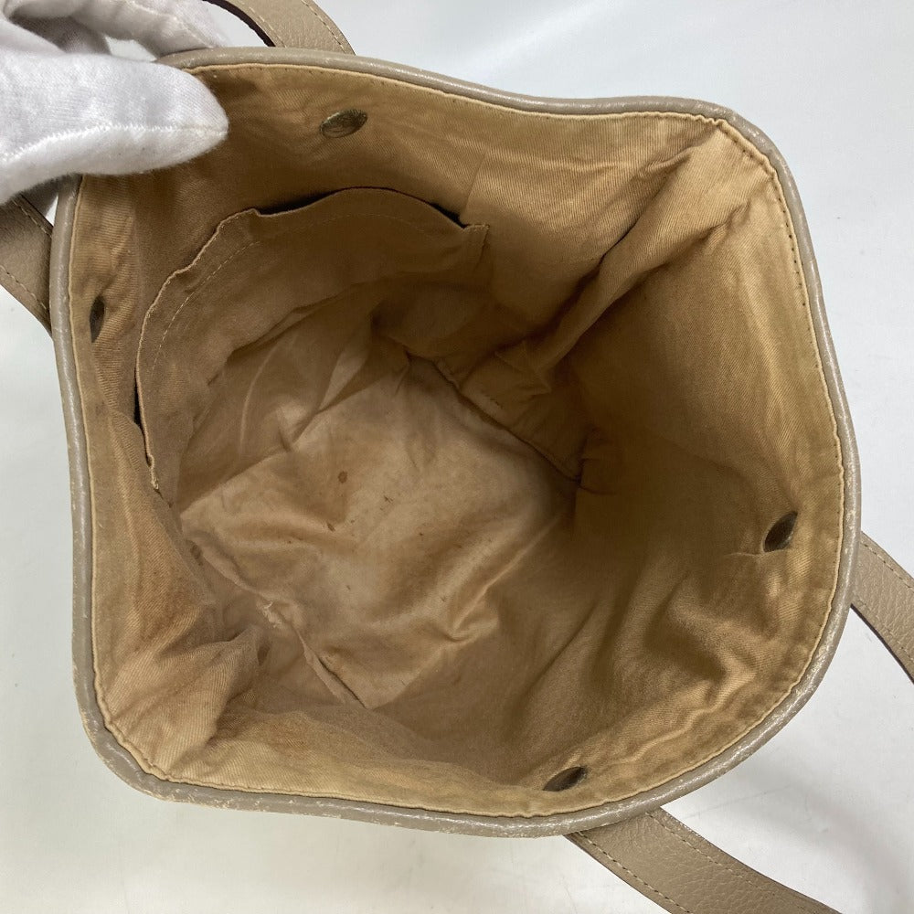 HERMES Tote Bag Leather, Polyester Yellow type Handbag Kaba Chennai PM Women Used