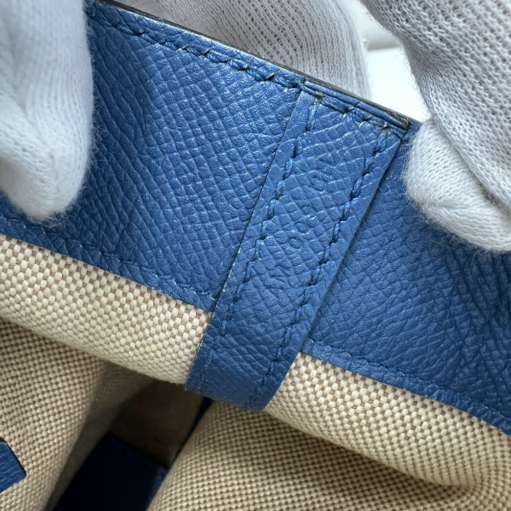 HERMES Tote Bag Epsom, Grizzly blue Maxi box cover 30 Women Used