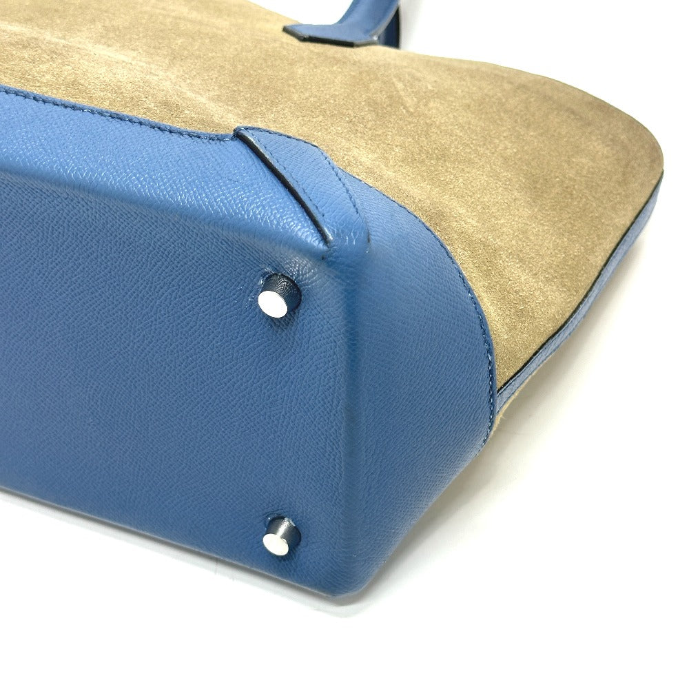 HERMES Tote Bag Epsom, Grizzly blue Maxi box cover 30 Women Used
