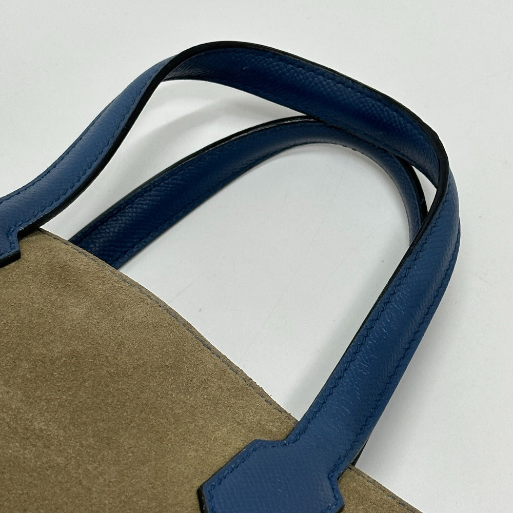 HERMES Tote Bag Epsom, Grizzly blue Maxi box cover 30 Women Used