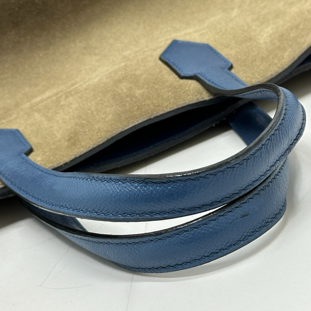 HERMES Tote Bag Epsom, Grizzly blue Maxi box cover 30 Women Used