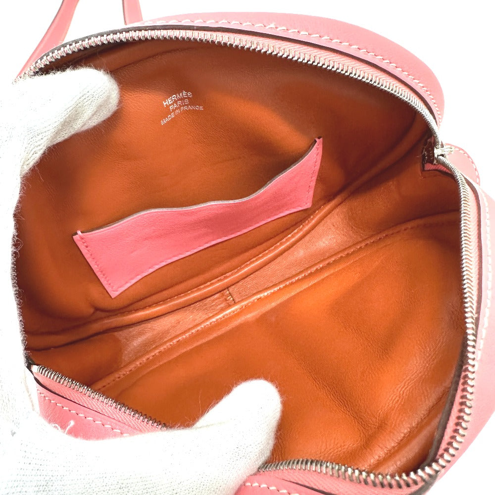 HERMES Waist bag lambskin pink In the loop Women Used