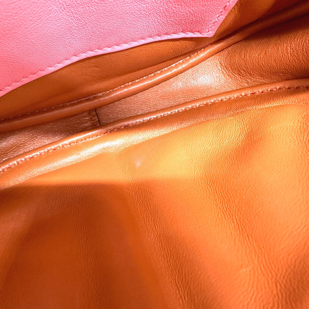 HERMES Waist bag lambskin pink In the loop Women Used