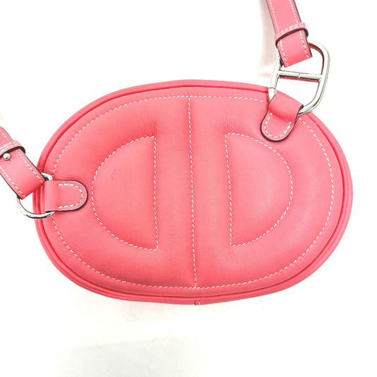 HERMES Waist bag lambskin pink In the loop Women Used