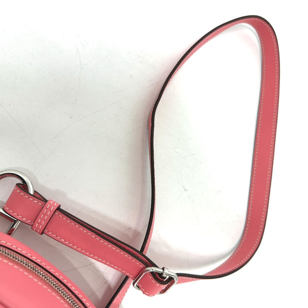 HERMES Waist bag lambskin pink In the loop Women Used