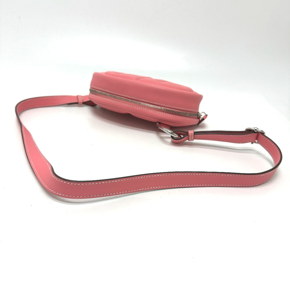 HERMES Waist bag lambskin pink In the loop Women Used