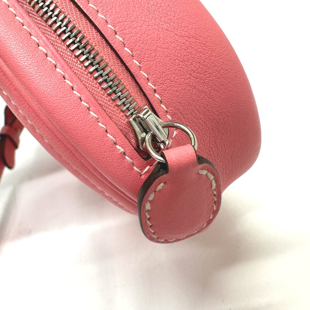 HERMES Waist bag lambskin pink In the loop Women Used