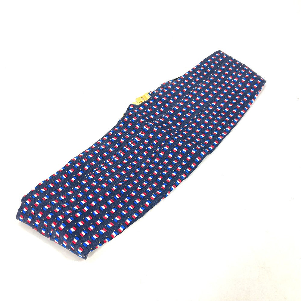 HERMES belt silk blue Accessories Cummer band Women 40 Used