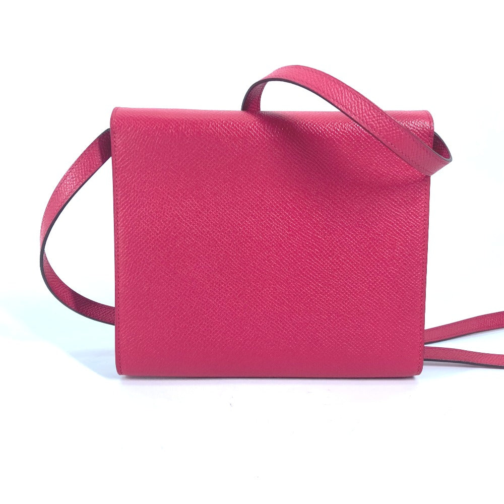 HERMES Shoulder Bag Epsom pink bag pochette Click 16 Women Used
