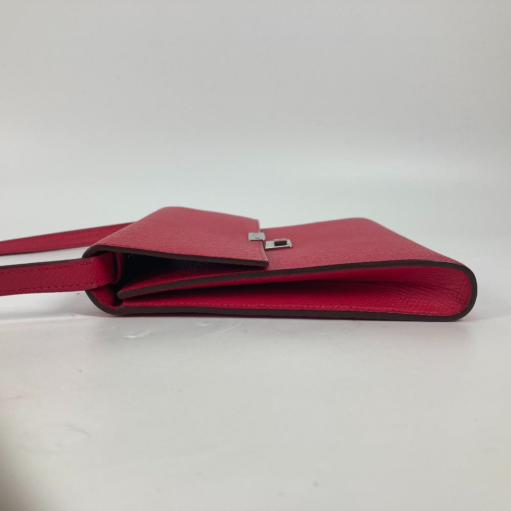 HERMES Shoulder Bag Epsom pink bag pochette Click 16 Women Used