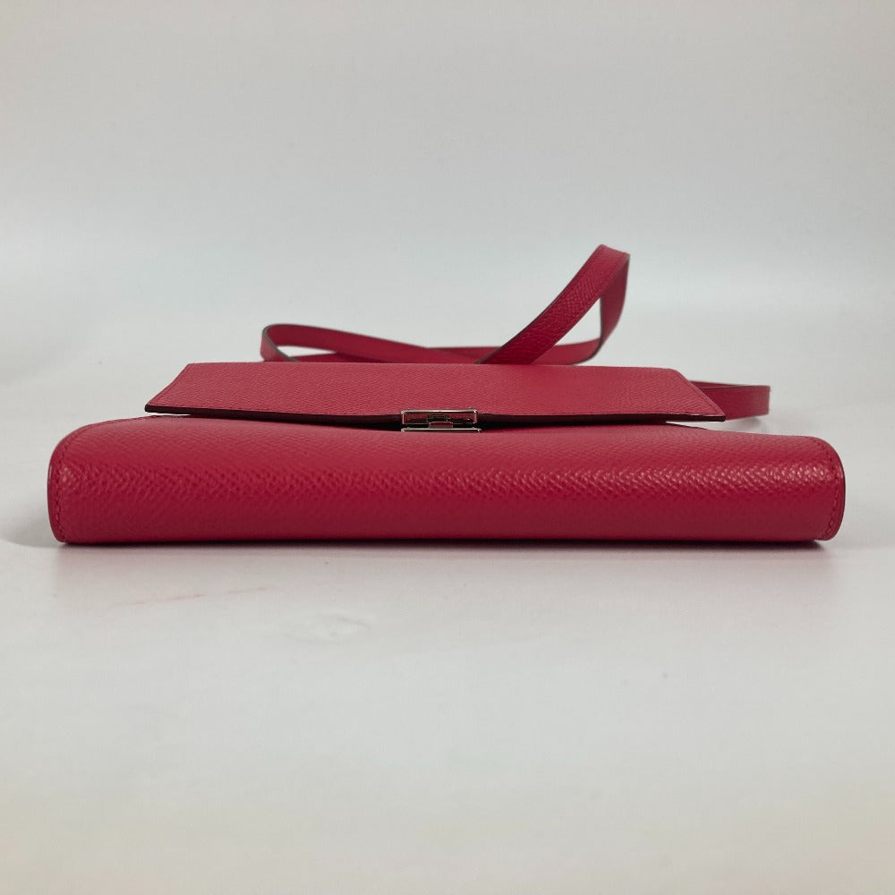 HERMES Shoulder Bag Epsom pink bag pochette Click 16 Women Used