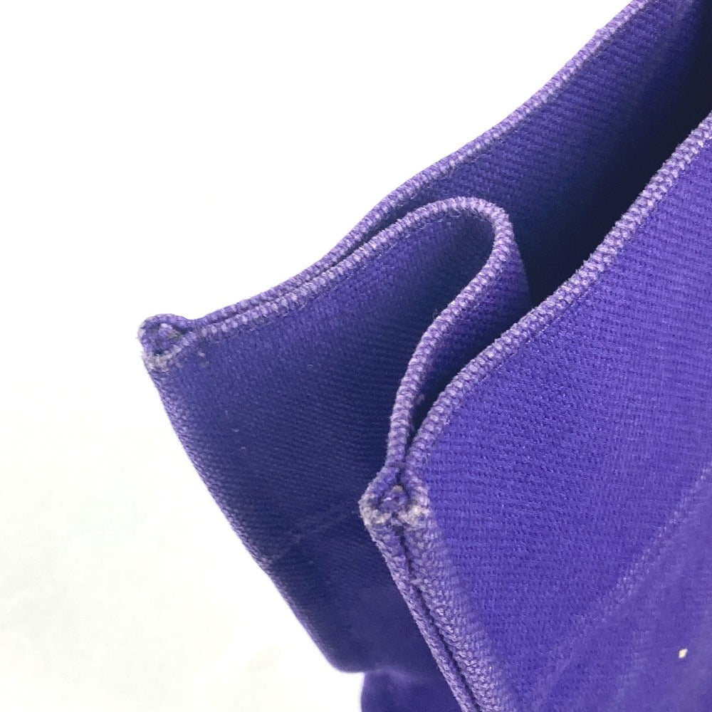 HERMES Tote Bag canvas purple Etrivire Elan Women Used